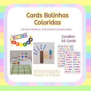 Cards das Bolinhas Coloridas