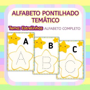 Alfabeto Pontilhado Temático – Estrelinhas