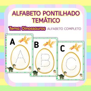 Alfabeto Pontilhado Temático – Dinossauros