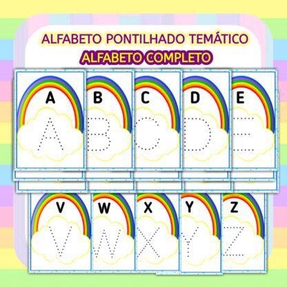 Alfabeto Pontilhado Temático - Arco Íris - Image 2
