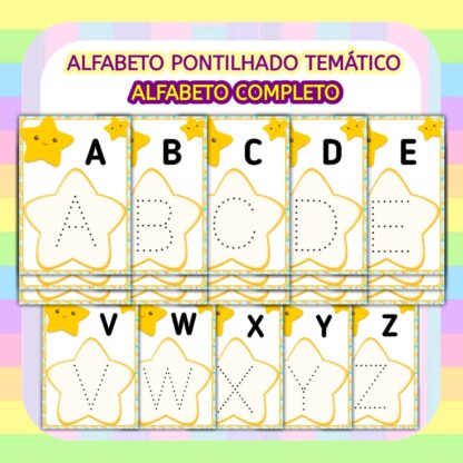 Alfabeto Pontilhado Temático - Estrelinhas - Image 2