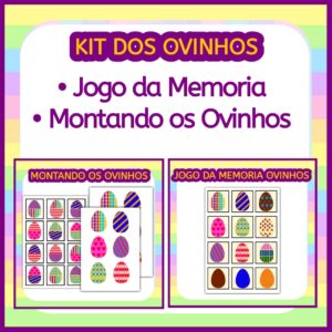 Kit Jogos Ovinhos Coloridos