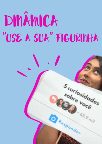 Template dinâmica "use a sua" figurinha (inspirada no instagram)
