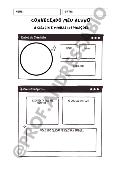 ATIVIDADE CONHECENDO MEU ALUNO CIENTIFICAMENTE