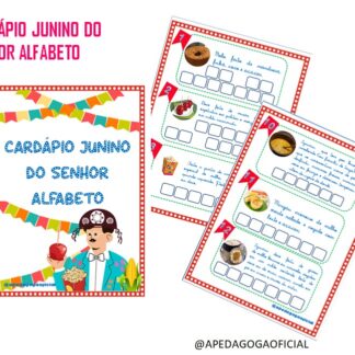 CARDÁPIO JUNINO DO SENHOR ALFABETO