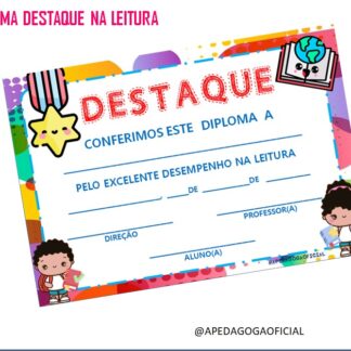 DIPLOMA DESTAQUE LEITURA