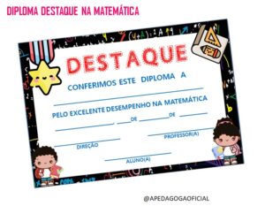 Diploma destaque matemática