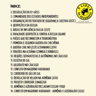 Influência russa no heartland e no rimland