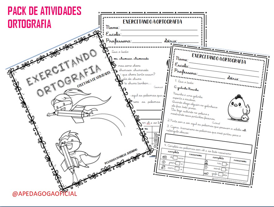 PACK DE ATIVIDADES ORTOGRAFIA