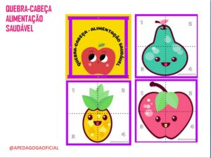 QUEBRA-CABEÇA ALIMENTAÇÃO SAUDÁVEL