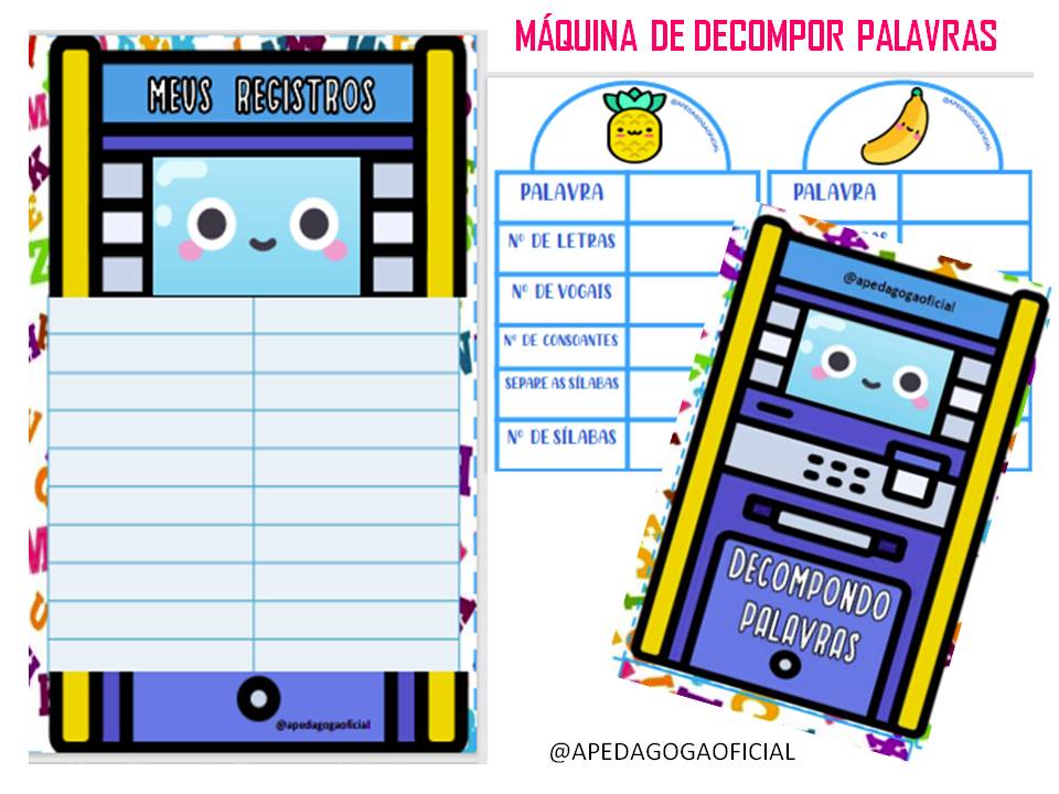 máquina de decompor palavras
