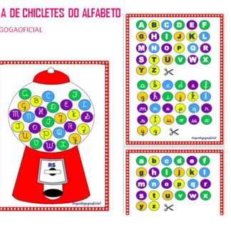 MÁQUINA DE CHICLETES DO ALFABETO