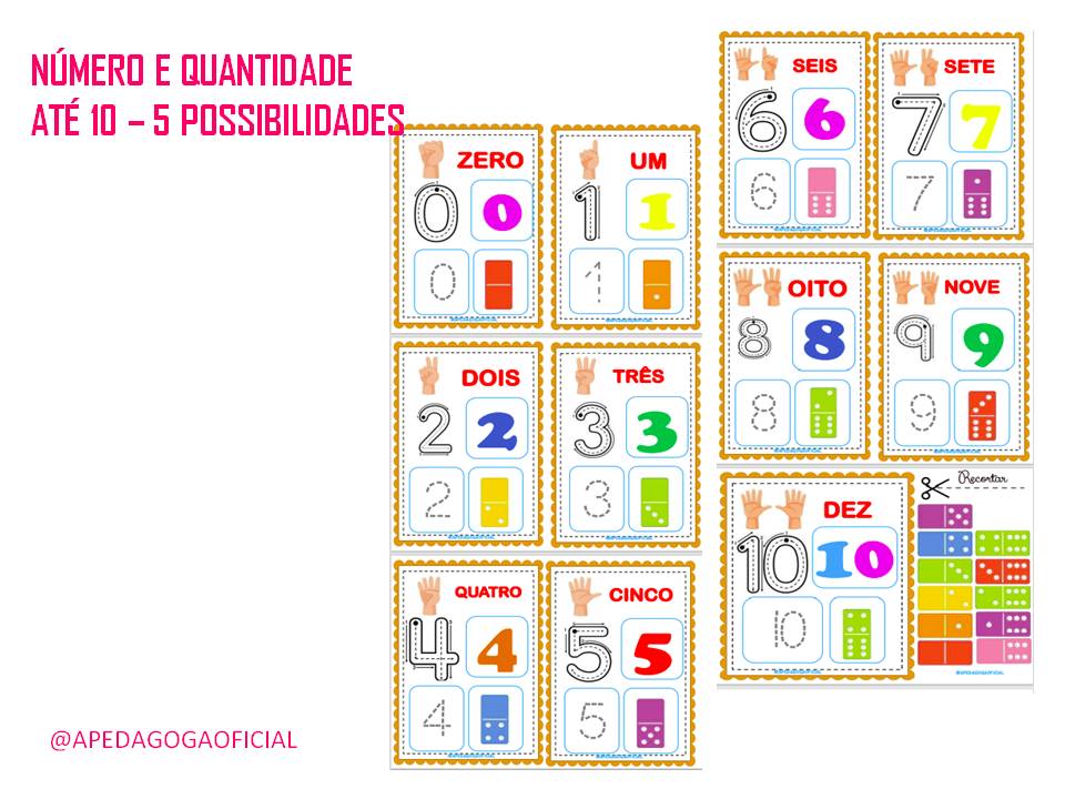 Número e quantidade – 5 possibilidades