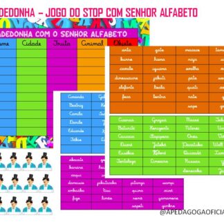 Jogo Adedonha/Stop