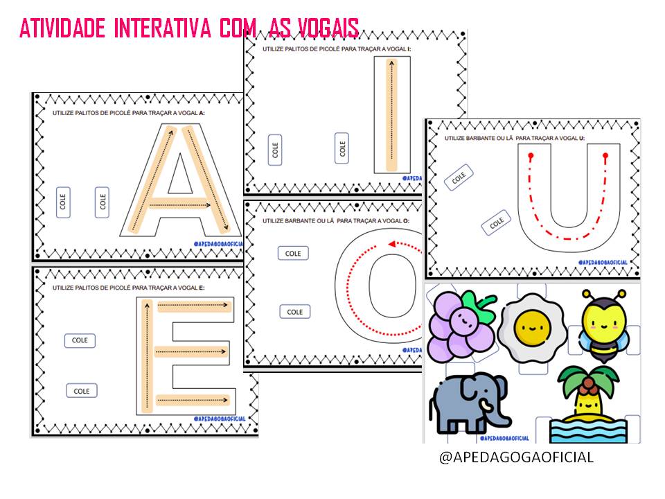 ATIVIDADE INTERATIVA COM AS VOGAIS