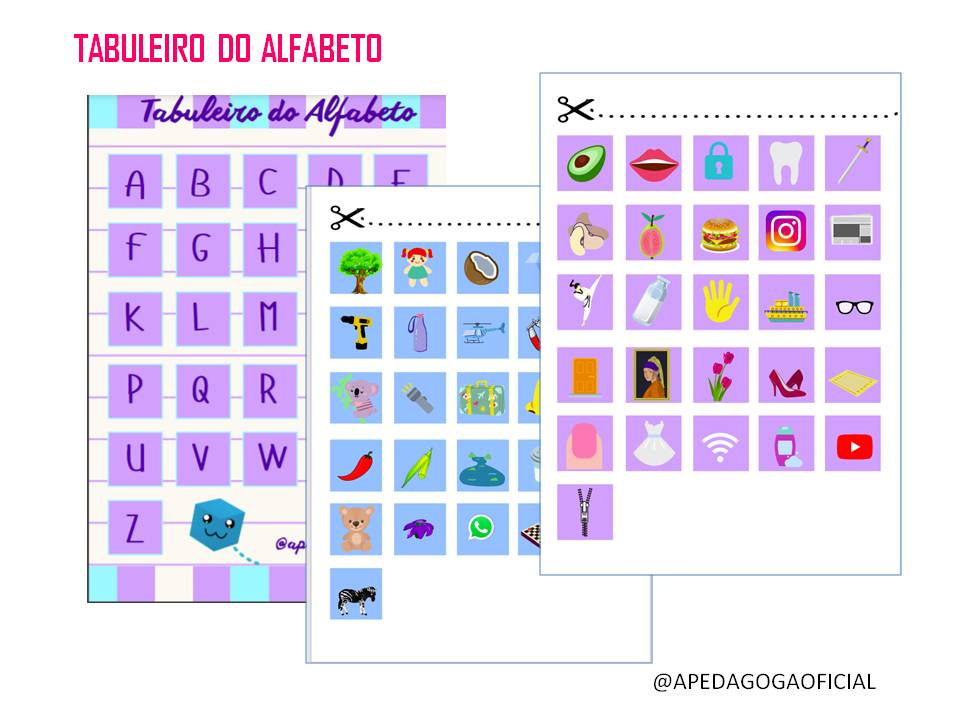 TABULEIRO DO ALFABETO