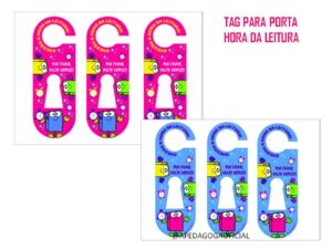 AVISO DE PORTA HORA DA LEITURA