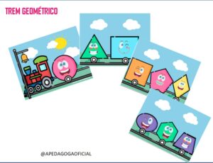 Trem geométrico – Pôster