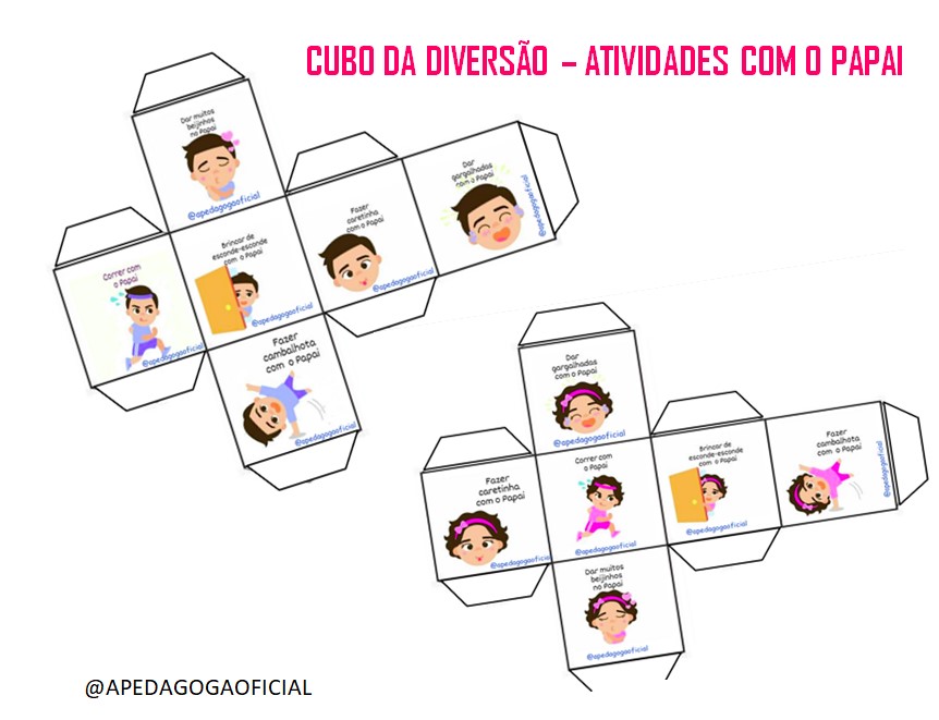 CUBO DA DIVERSÃO – ATIVIDADES COM O PAPAI