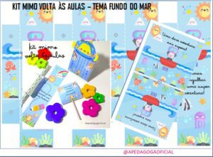 Kit mimo volta ás aulas – tema fundo do mar