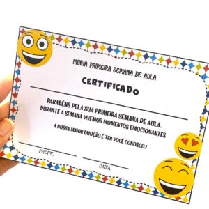 CERTIFICADO PRIMEIRA SEMANA DE AULA