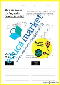 Atividade Segunda Guerra Mundial
