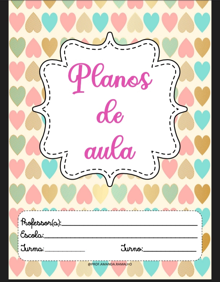 Caderno de planos de aula para a Educação Infantil