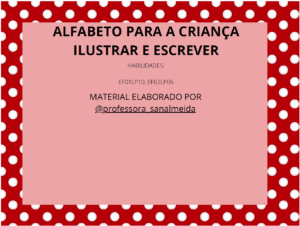 ALFABETO PARA ILUSTRAR