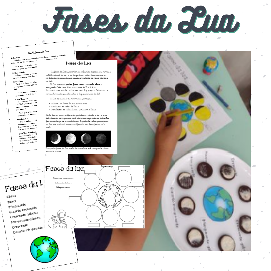 Pack de atividades sobre as fases da lua