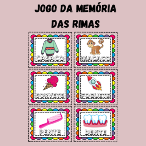 Jogo da Memória das Rimas