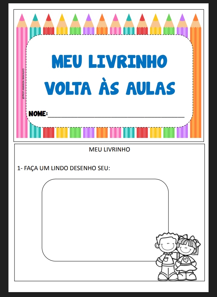 Meu livrinho volta às aulas para a Educação Infantil!