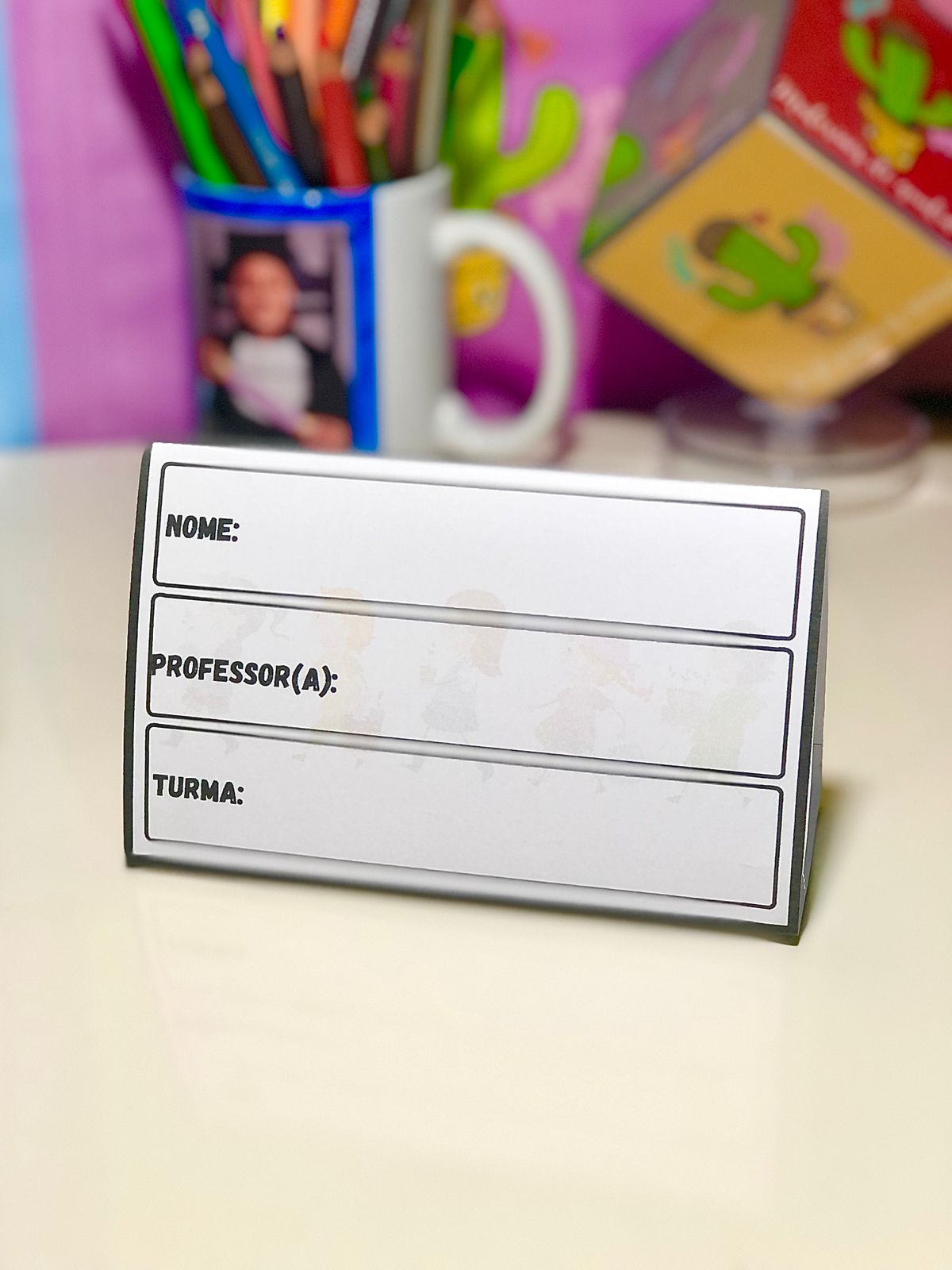 Crachá de mesa.