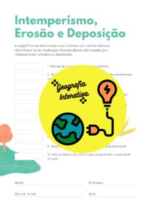 Intemperismo, Erosão e Deposição