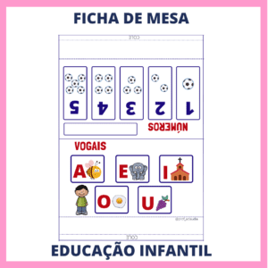 FICHA CRACHÁ DE MESA (VOGAIS)