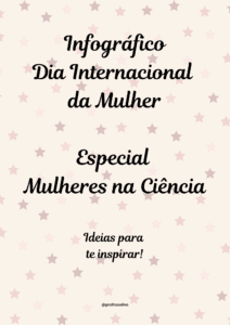 Infográfico Dia Internacional da Mulher – Especial Mulheres na Ciência
