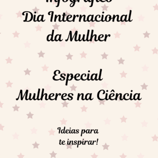 Infográfico Dia Internacional da Mulher - Especial Mulheres na Ciência