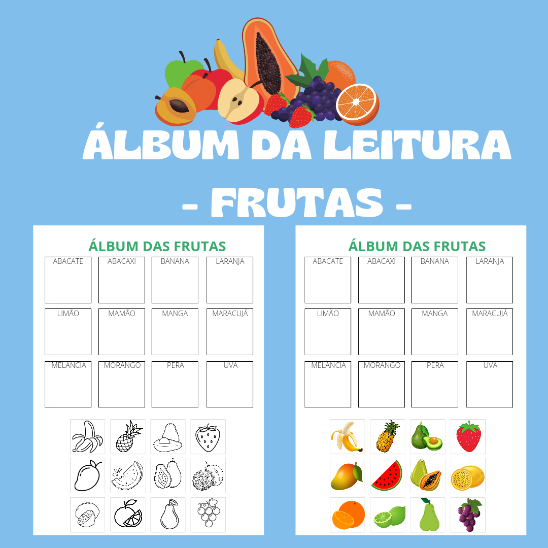 Álbum da leitura- frutas