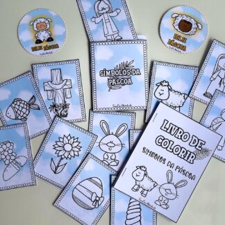 JOGO E LIVRO DE COLORIR - PÁSCOA CRISTÃ