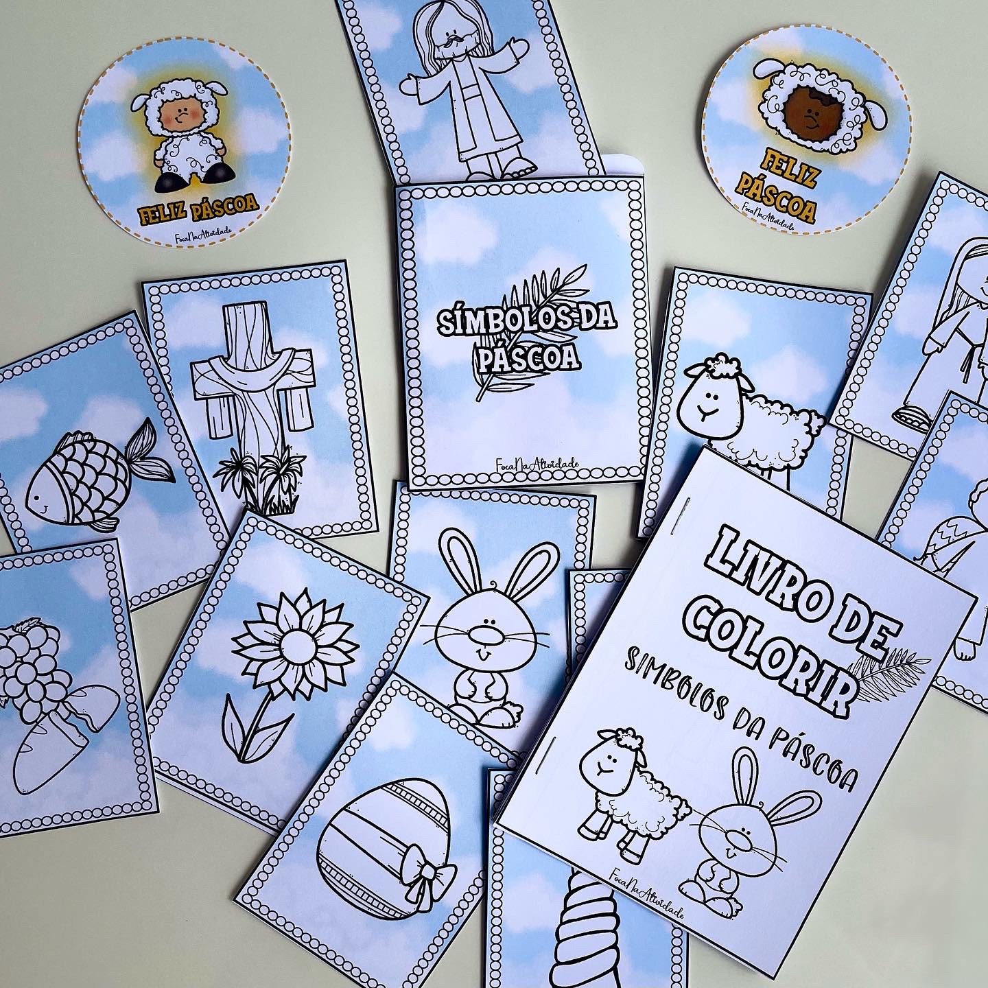 JOGO E LIVRO DE COLORIR – PÁSCOA CRISTÃ