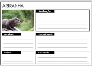 Ficha animais em extinção