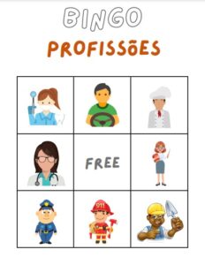 Bingo profissões