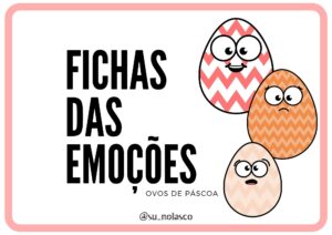 Fichas das emoções ovos de Páscoa