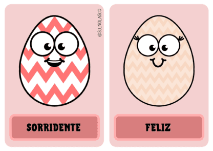 Fichas das emoções ovos de Páscoa - Image 2
