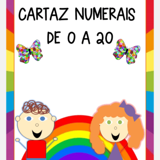 CARTAZES NUMERAIS DE 0 A 20.