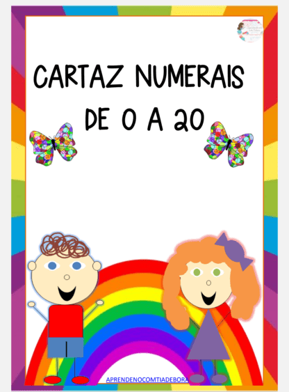 CARTAZES NUMERAIS DE 0 A 20.