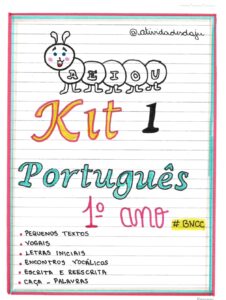 KIT 1 PORTUGUÊS 1º ANO