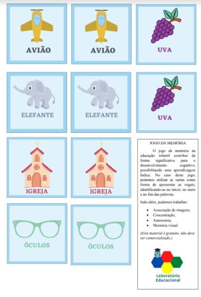 Jogo da Memória - Vogais