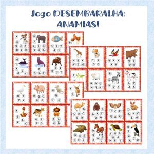 Desembaralha Animais – Forme palavras