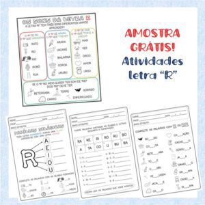 Atividades letra R – Amostra Grátis!