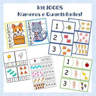 Kit Jogos Números e Quantidades - Matemática